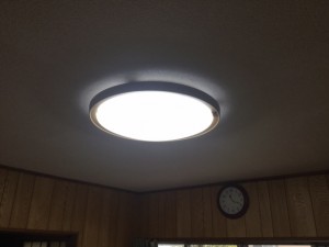 小池邸　照明器具LED点灯